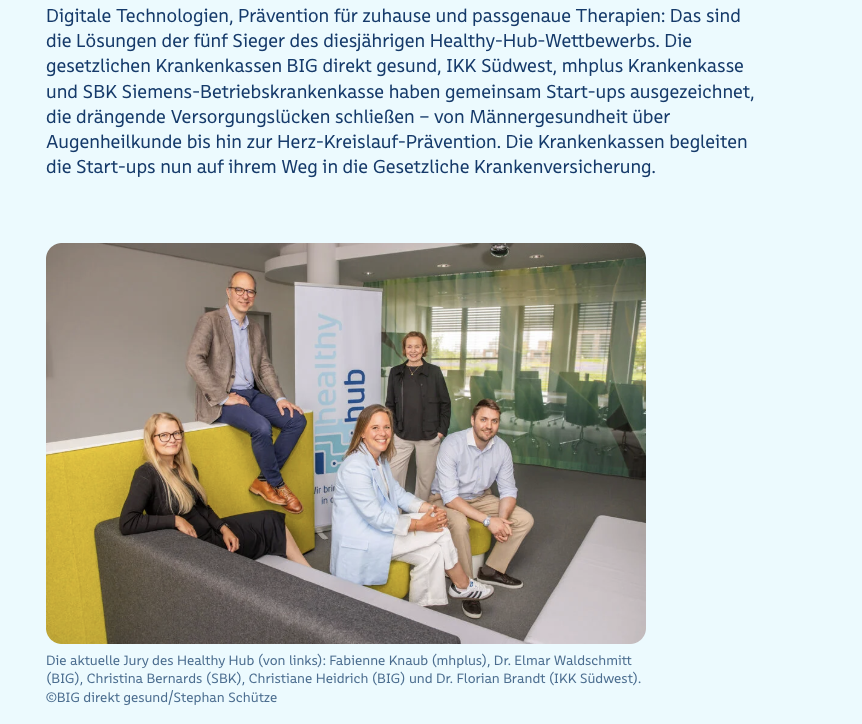 Healthy Hub 2025 jury